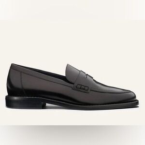 Margaux Black Leather Marlowe Loafers Women Size 8.5 Academia Preppy Office